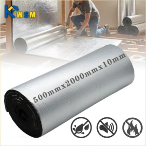 10MM Thermal Insulation Soundproof Mat Heat Barrier Foam Roll Home Wall Floor Door Acoustic Noise Reduction Warm Keeping Panel