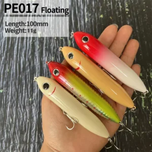 100mm 11g Pencil Fishing Spook Lures Floating Artificial Bait Saltwater Freshwater Okie Shad Swimbait Super Spook Jr Wobblers