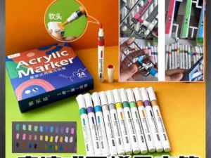 Pen Color Pens On Model Water Based Metallic Color Soft Head Direct Liquid Type Acrylic Marker MARKER