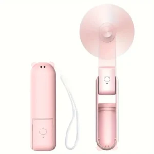 Portable Fan, Mini Fan, USB Rechargeable 3 Adjustable Speed, Foldable Handheld Personal Eyelash Fan for Girls Women,