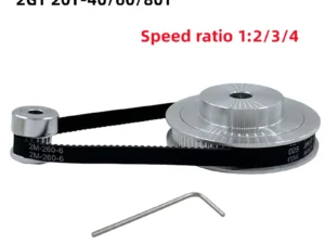 GT2 Timing Belt Pulley 20teeth 2GT 40T 60T 80 Teeth Bore 5/8mm Reduction1:2:3:4 Belt Width 6mm Synchronous Wheels for 3D Printer