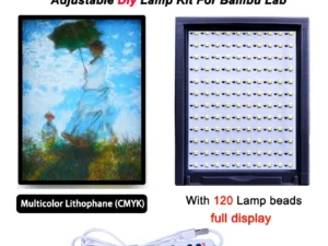 For Bambu Lab Lithophane Led Panel CMYK LED Backlight Board PLA Basic CMYK Lithophane Bundle 3DPrint Lithophane Photo LED Kit001