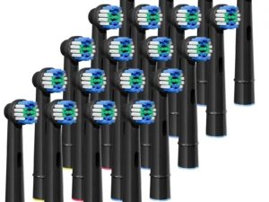Replacement Toothbrush Heads For Oral B Precision Clean Toothbrush Replacement Brush Heads Black Nozzles For Oralb (Not for iO)