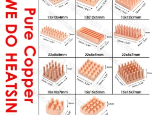 WE DO HEATSINK Small Tiny Useful Pure Copper Heat Sink Without or With Thermal Pad For Raspberry Pi Banana Pi IC Chipset Package