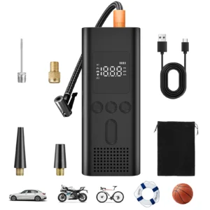 Portable Bicycle Air Pump Mini Electric Inflator for Cycling MTB Road Bike Compact Design