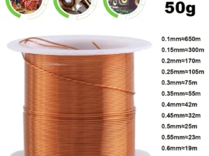 1-3 Rolls 50g Copper Wire 0.1~1.5mm Cable Copper Wire Magnet Wire Copper Lacquer Wire Enameled Copper Winding Wire
