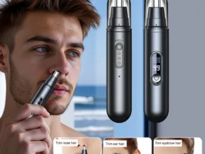 Electric Nose Hair Trimmer USB Rechargeable Travel Portable Nose Hair Cutter Mini Clipper For Men Eyebrow Ears Nose Hair Trimmer
