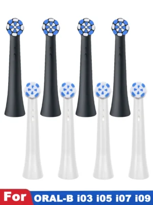4pcs Replacement Toothbrush Heads Compatible with For Braun Oral B iO 3 4 5 6 7 8 9 10 Series Electric Toothbrush