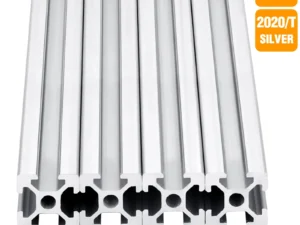 4Pcs Silvery 2020 T-slot Aluminum Extrusion European Standard Anodized Extruded Aluminum Profiles 3D Printer Accessories DIY