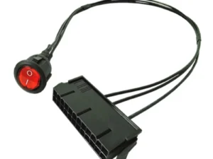 54cm Cable Copper Tin Wire 24-Pin Female ATX PSU PC Power Supply Starter Tester Start Up Jumper with ON/OFF Switch