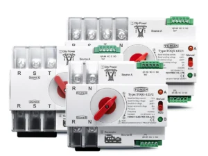 TOMZN Din Rail 2P 3P 4P ATS Dual Power Automatic Transfer Switch Electrical Selector Switches Uninterrupted Power 63A 100A 125A