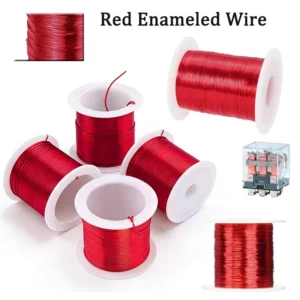 Red Enameled Coppers Wire 0.1-1.0mm Red Magnet Wire Cable Coppers Wire Winding Wire for Precision Coils, Jewelry Beads