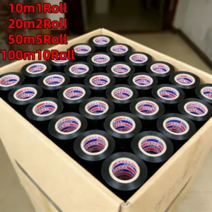 high-temperature resistant black rubber electrical tape-durable and soft insulating adhesive, used for industrial, household