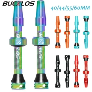 BUCKLOS Bike Tubeless Valve 40MM 44MM 55MM 60MM Road Mountain Bicycle Presta Valves High Quality Tire Nipple MTB Accessories