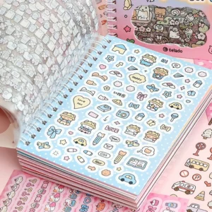 Cute Kpop Decorative Sticker Book Washi Paper Journal DIY Material Decoration Kawaii Stickers Scrapbooking Ins Stationery