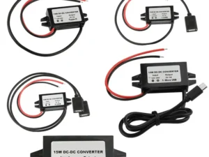 12V/24V to 5V 3A Power Adapter Converter DC-DC Step Down Module USB-A Female/Type C/dual USB/open Wire Connector Waterproof CE