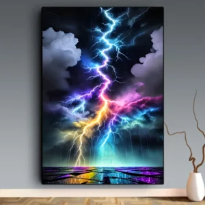 DIY Diamond Painting Colorful Lightning Pattern Full round Diamonds Home Wall Decor Mosaic Diamond Embroidery