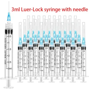 3ml Disposable Luer Lock Syringe, Suitable for Pets and Farm Animals, Industrial Use, Laboratory Dispensing, and Manual Applications