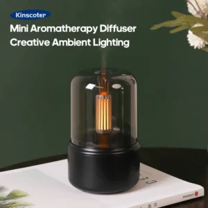 Vintage Night Light Aroma Diffuser Aromatherapy Mini Desktop Air Humidifier USB Creative Ambient Light As Gift/Essential Oil Set