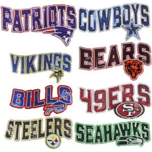 Large-sized Rugby Team Ironing Patch Bow Sports Club Sports Federal Sticker Embroidery Patch T-shirts Jackets Decor Accessories