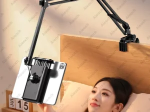 Tablet Holder for Bed with 90cm Metal Arm iPad Stand Tablet Bracket 360° Rotating Bed Phone Mount for 4.5~12.9 inch Phone Tablet