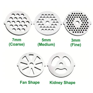 Meat Grinder Blades Plate Discs ,Stainless Steel Cutting Plate for Size 5 Stand Mixer ,replacement parts of meat grinder