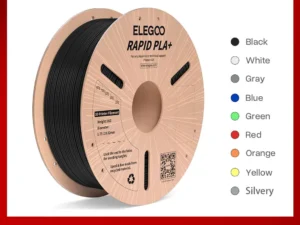 ELEGOO RAPID PLA+ Filament 1.75mm, 3D Printer Filament, Support 30-600mm/s Printing Speed, Compatible with Most FDM 3D Printers