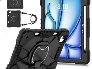 Armor Stand Shockproof Tablet Case For iPad Air 5 Air 6 A16 11th M3 Pro 11 12.9 13 10 Gen 10.5 10.2 9th 8th 6th 5th 9.7 Mini 7 6