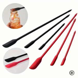 3-Piece Mini Silicone Spatula Set - Heat Resistant, Multiple Sizes for Jar, Bottles and Kitchen