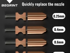 Upgraded AD5X nozzle Hardened Steel Hotend Nozzles 0.25/0.4/0.6/0.8mm High Flow Quick-Detachable nozzle For FlashForge AD5X