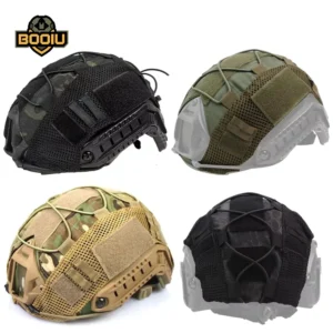 BOOIU Tactical Helmet Cover Cloth for Airsoft Fast Helmet with Velcro Hunting CS Camo Safety Helmet Cloth-Without Sport Helmet
