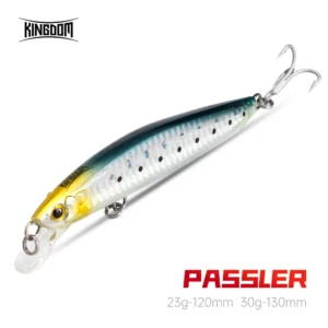 Kingdom Floating Minnow Fishing Lure 120mm 23g 130mm 30g Artificial Sea Fishing Hard Wobbler for Bass Trout Saltwater Fishiing