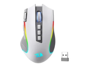Redragon M612 PRO RGB BT 2.4G Gaming Gamer Mouse, 8000 DPI Wireless Optical 9 Programmable Buttons 7 Backlit Modes, B