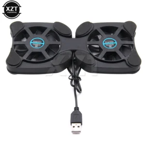 Portable Laptop Cooling Stand Foldable Fan Cooler Cooling Pad Laptop CPU Cooler USB Cooler