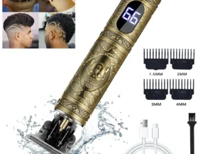 T9 Electric Hair Clipper for Men Professional Barber Shaver Beard Trimmer Dragon Buddha Design Body Hair Cutting Machine
