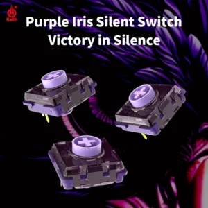 Kailh Purple Iris Silent Switch 30g Purple Iris Mini Low Profile Switches Fast Actuation Silent Switches HITBOX Keyboards Switch