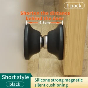 Silicone Anti-collision Magnetic Door Stopper Bedroom Door Study Door Buffer Door Suction No Punching Strong Bonding