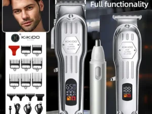 3 In1 Professional Hair Clipper KIKIDO Electric Nose Hair Trimmer and Hair Cutting Machine For Men Kids Family Beauty Set Gifts