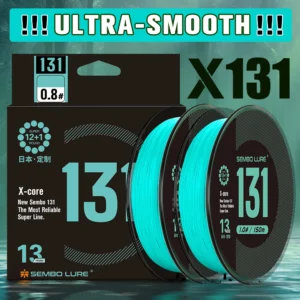 ZUKIBO Sembo 13 Strands Braided Fishing Line Performance Fiber Japan Multifilament PE Line Round Smooth,Thin,Abrasion Resistant