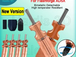 New Version For Flashforge AD5X Nozzle Upgraded Bimetallic Hardened Steel Nozzles 0.2/0.4/0.6/0.8mm 3D Printer Replacement Parts