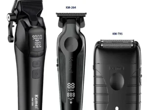 Kemei 9000RPM 10W Hair Clipper KM-264 Rechargeable Electric Trimmer Original KM-1858 KM-T95 Shaver for Men Barber Clippers Kit