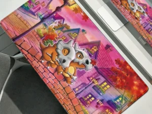 Warm Yellow Cubone Mouse Pad Extended Waterproof Desk Pad for Computer Laptop