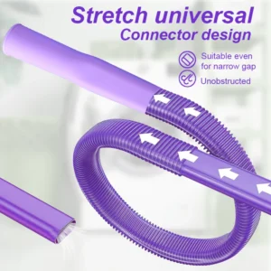 1pcs Upgraded Dryer Vent Cleaner Kit:Universal Vacuum Hose Attachment Deep Cleaning Brush for Lint Removal Fits All Vacuums