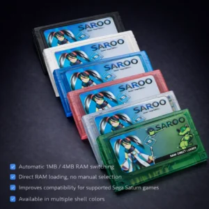 Sega Saturn SAROO Retro Game Compatible with Console Version 1.37 SS Everdrive