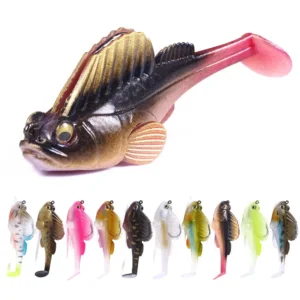 1pcs Silicone Dark Sleeper Wobbler Fishing Lure 7g 14g 20g Sinking Soft Lure Jig hook Swimbaits Bass Shad for Perch Tackle