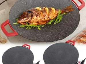 Electric Indoor Griddle Pan,Non-Stick Electric Bbq Grills,Portable Countertop Electric Grills Pan,For Family Gathering