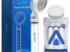 ALTHY High Pressure SPA Handheld Shower Head Water Filter, Reduce Chlorine Heavy Metal, Improves Dry Skin,Hair Dandruff,Eczema