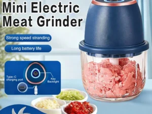 TINSOL 350ml Mini Food Chopper Electric Meat Grinder Garlic Press USB Multi-Function Slicer Blender Kitchen Food Processor