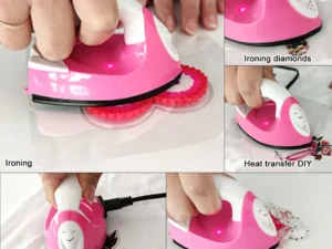 DIY Handheld Mini Iron Portable Electric Small Heat Transfer Machine Versatile Rapid Heating-Up Craft Clothes Sewing Supplies
