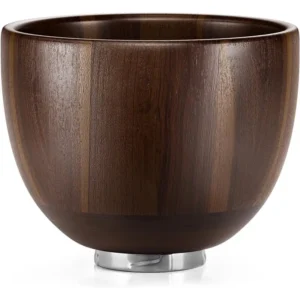 A74G-For Kitchenaid 4.5& 5 QT Acacia Wood Mixing Bowls Holder-Wooden Bowl Mixer-For Stand Mixer, Tilt-Head Models Kitchen